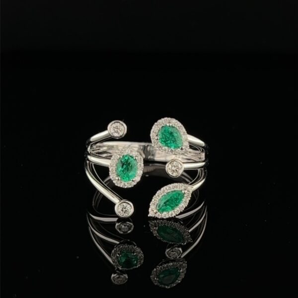 Emerald and Diamond Ring