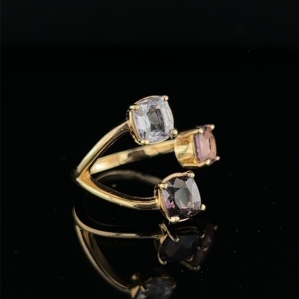 Floating Dreams Three Stone Spinel Ring