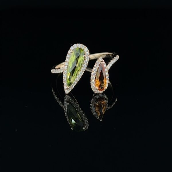 Diamond & Multi-Colored Gem Ring