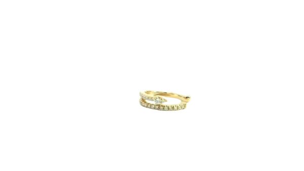Double Row Diamond Ear Cuff
