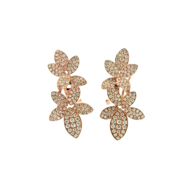 Rose Gold Diamond Earrings