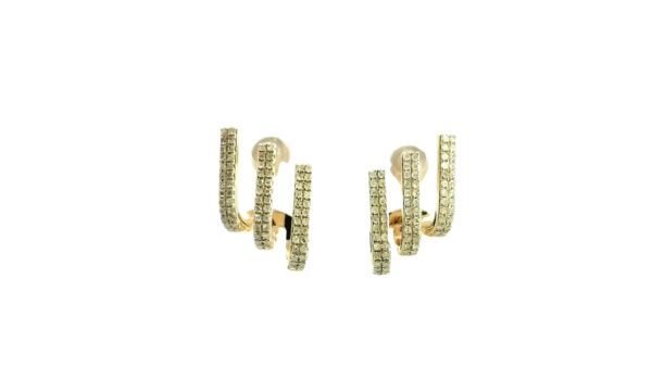 Dazzling Gold & Diamond Earrings