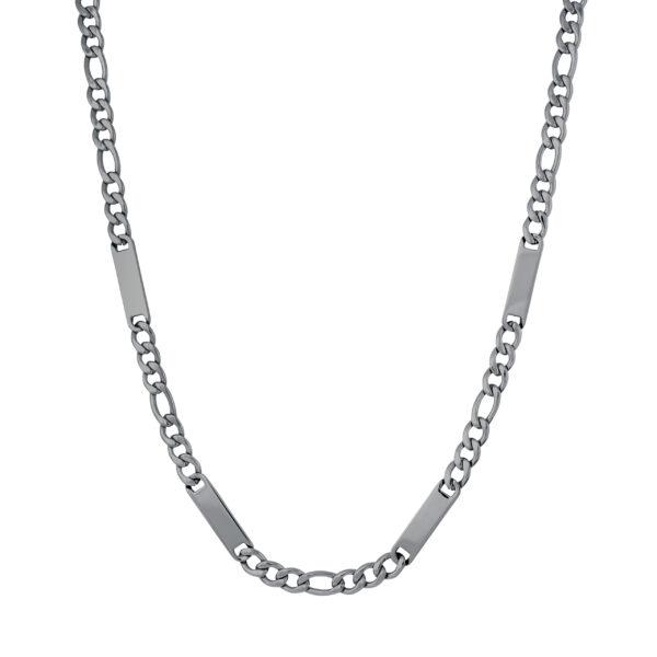 6MM Figaro 4-Plate 22" Necklace