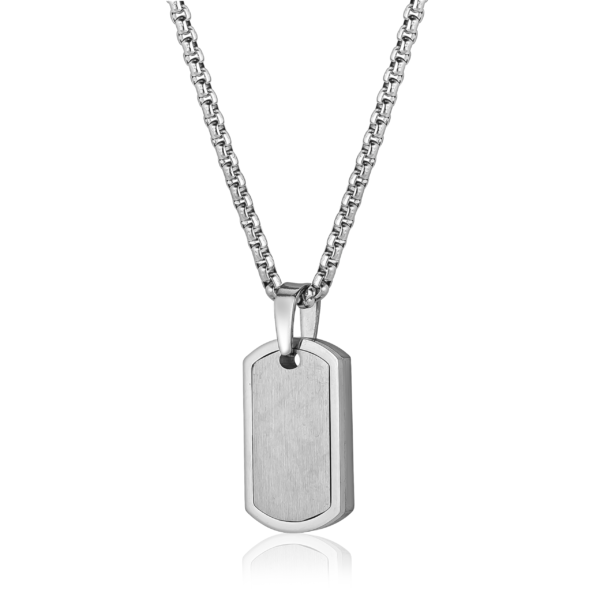 Edged Dog Tag Pendant