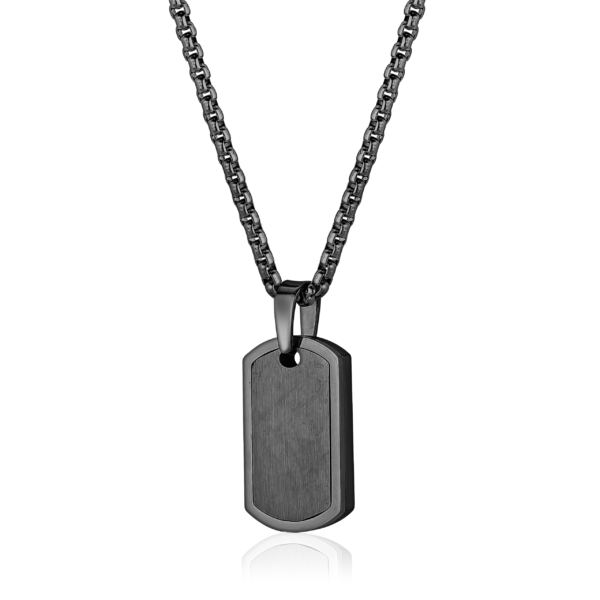 Edged Dog Tag Pendant