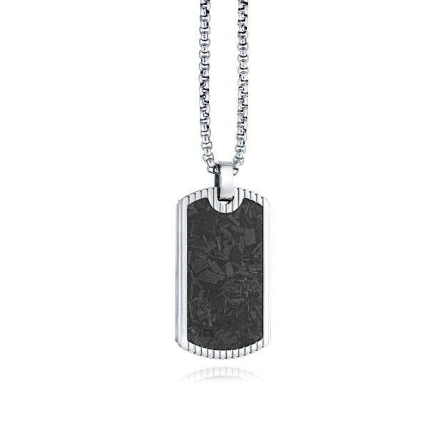 Carbon Fibre Dog Tag Pendant
