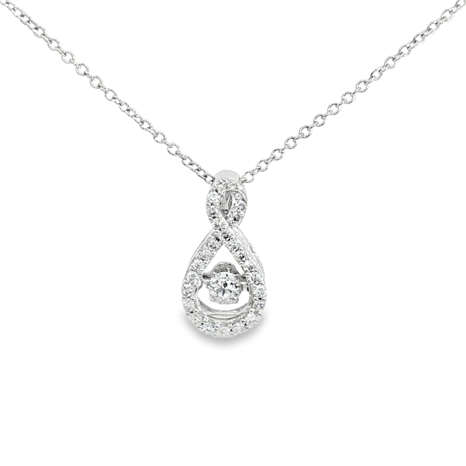 Mystara Diamond Center Stone in Motion Necklace