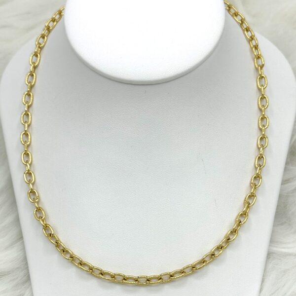 14K Yellow Gold 5.2mm Elongated Cable Necklace