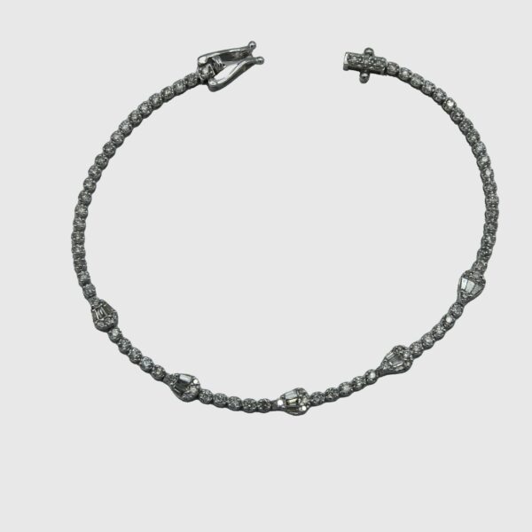 14KT White Gold 1.50ct Diamond Bracelet