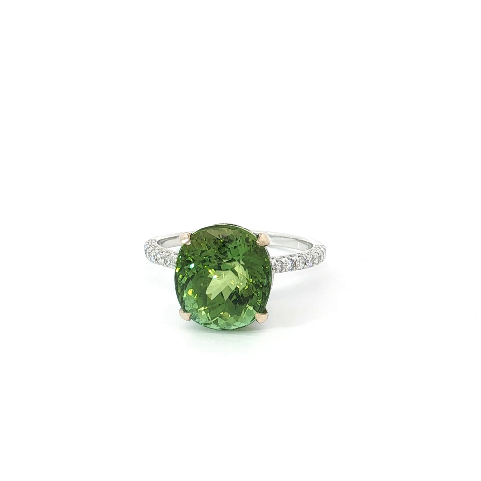 7.02ct GIA Tourmaline & Diamond Cocktail Ring