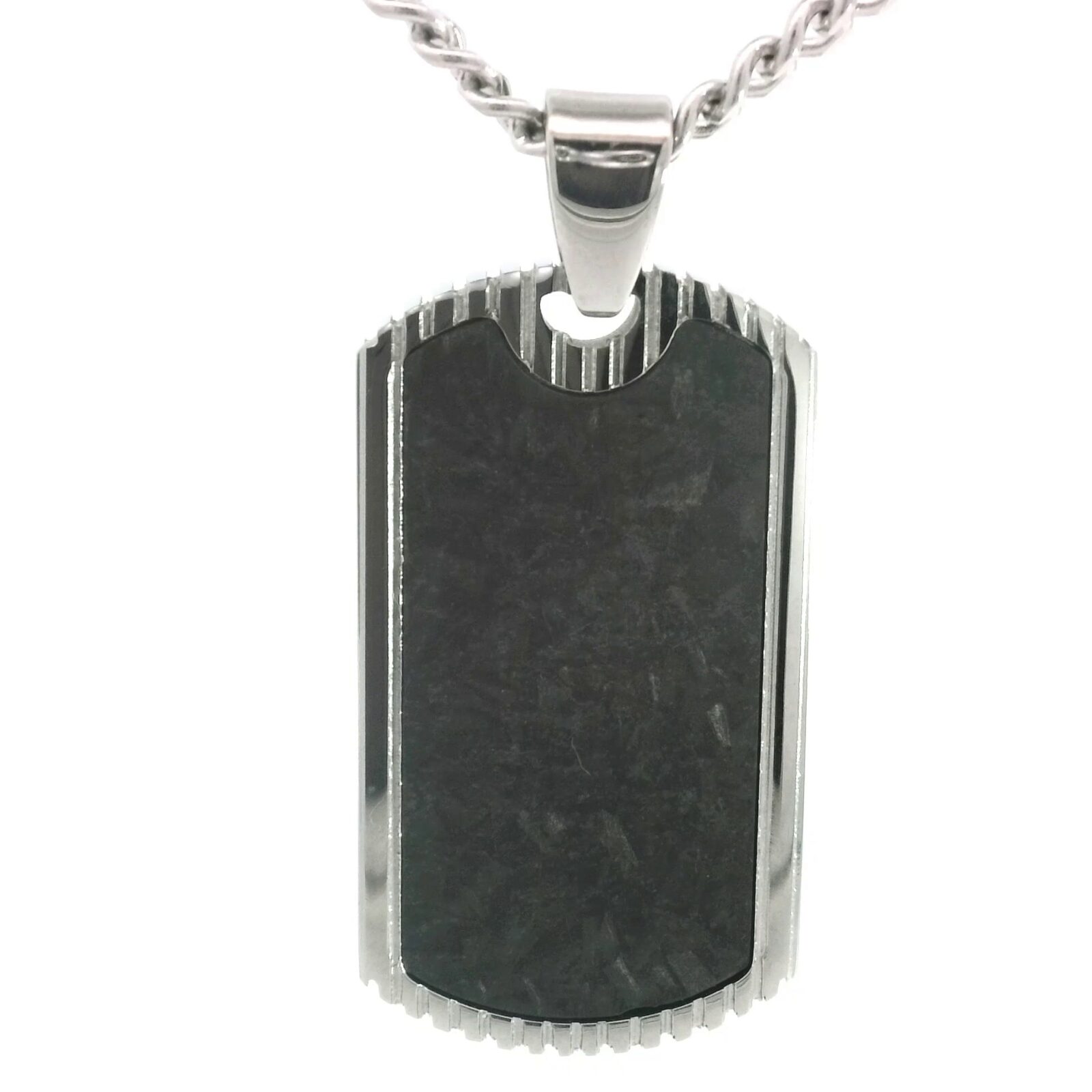 Dark Textured Dog Tag