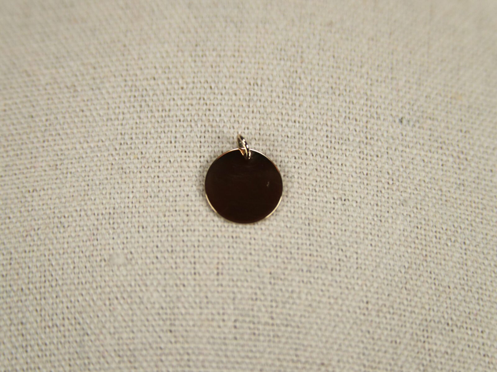 14kt Solid Yellow Gold Pendant (12mm)