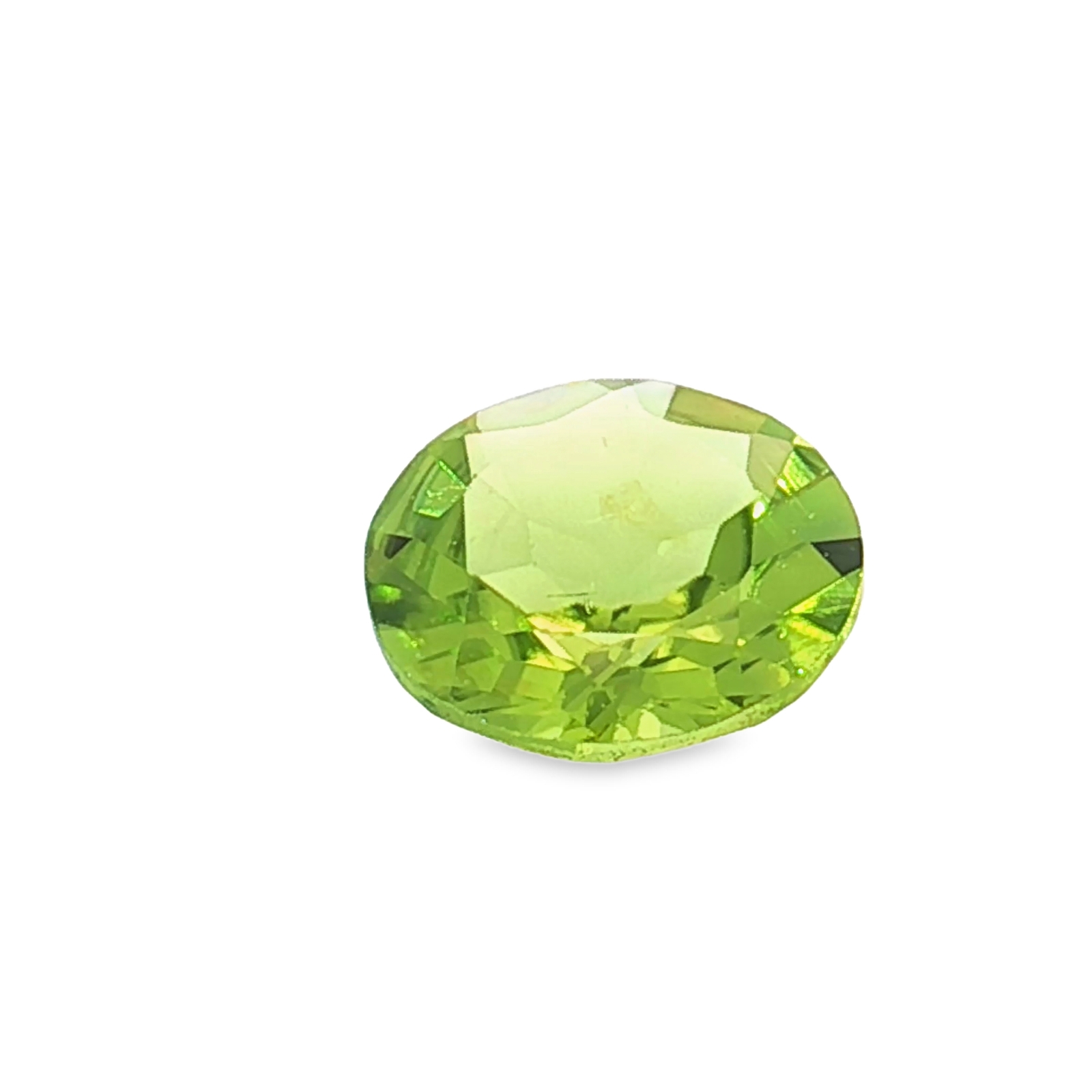 3.50cts Round Cut Green Peridot